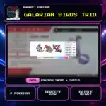 Galarian Birds Trio for Pokemon Sword and Shield.