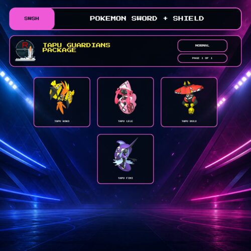 Tapu Guardians Package, Normal box view for Pokemon Sword and Shield.
