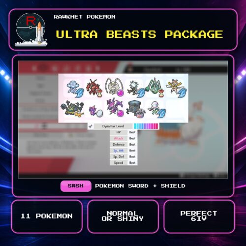 Ultra Beasts Package for Pokemon Sword and Shield.