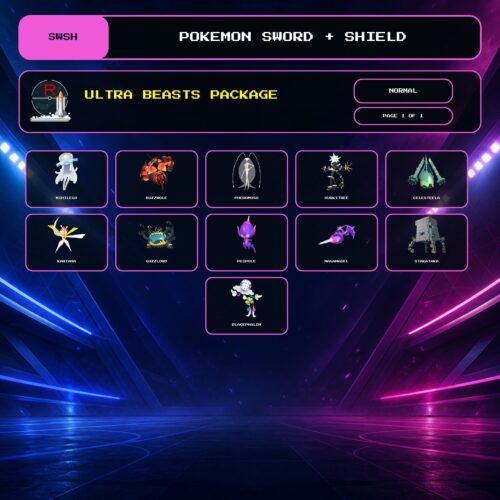 Ultra Beasts Package, Normal box view for Pokemon Sword and Shield.