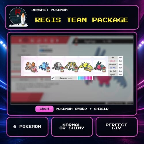 Regis Team Package for Pokemon Sword and Shield.