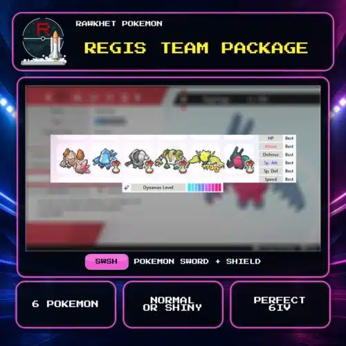 Regis Team Package for Pokemon Sword and Shield.