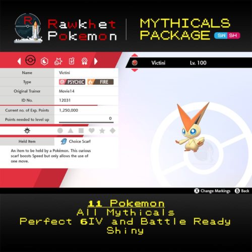 Mythicals Package - Victini Summary