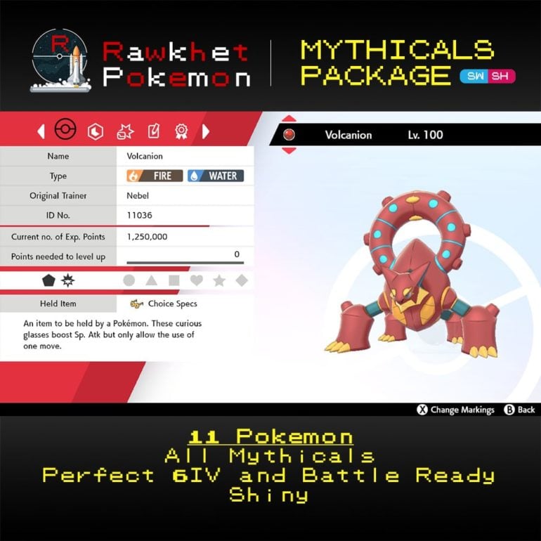 Mythicals Package - Volcanion