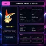 Victini details for Pokemon Sword and Shield.