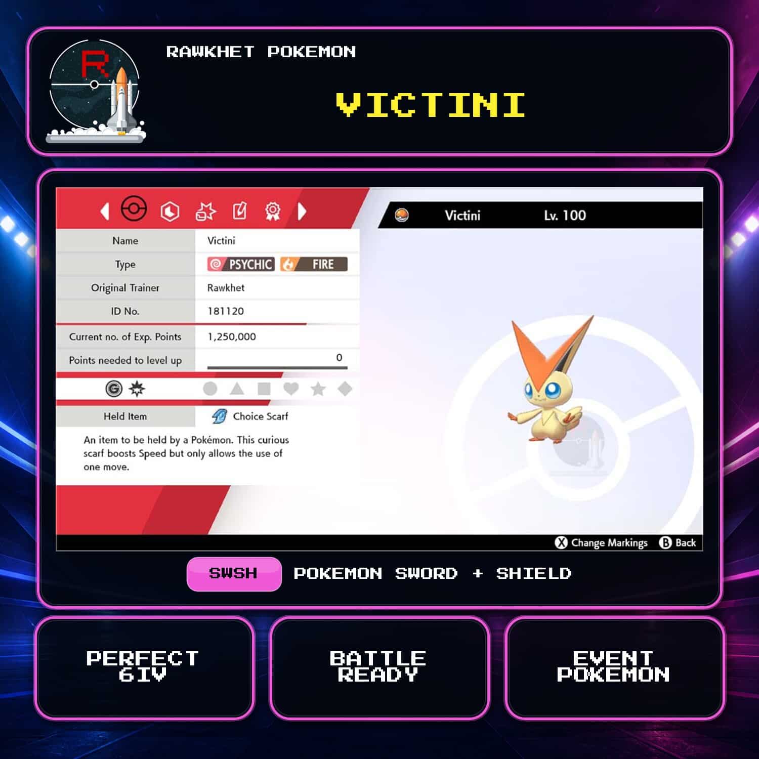 Victini for Pokemon Sword and Shield Victini for Pokemon Sword and Shield.