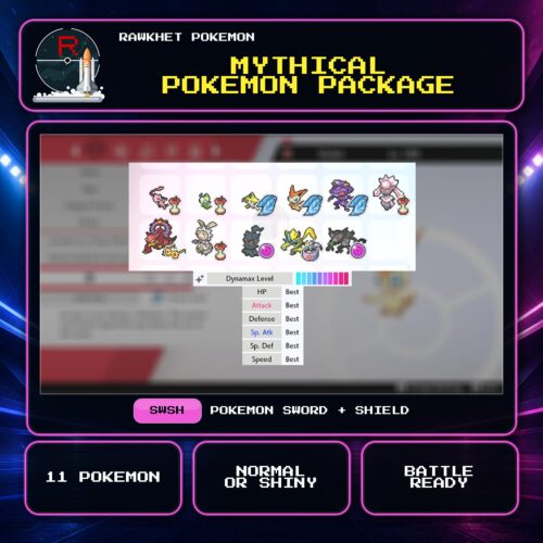 Mythical Pokemon Package for Pokemon Sword and Shield.