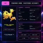 Shiny Zapdos (Galar) details for Pokemon HOME using a Nintendo Account.