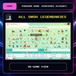All SWSH Legendaries in-game view for Pokemon HOME using a Nintendo Account.