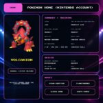 Volcanion details for Pokemon HOME using a Nintendo Account.
