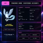 Shiny Articuno details for Pokemon HOME using a Nintendo Account.