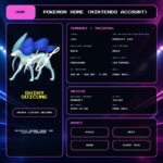 Shiny Suicune details for Pokemon HOME using a Nintendo Account.