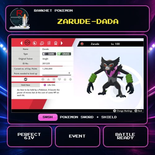Zarude-Dada for Pokemon Sword and Shield.
