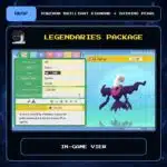 Legendaries Package in-game view for Pokemon Brilliant Diamond and Shining Pearl.