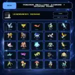 Legendaries Package, Shiny box view for Pokemon Brilliant Diamond and Shining Pearl.