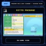 Ditto Package in-game view for Pokemon Brilliant Diamond and Shining Pearl.