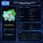 Bulbasaur details for Pokemon Brilliant Diamond and Shining Pearl.