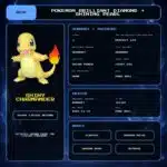 Shiny Charmander details for Pokemon Brilliant Diamond and Shining Pearl.