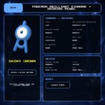 Shiny Unown details for Pokemon Brilliant Diamond and Shining Pearl.