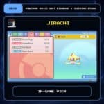 Jirachi in-game view for Pokemon Brilliant Diamond and Shining Pearl.