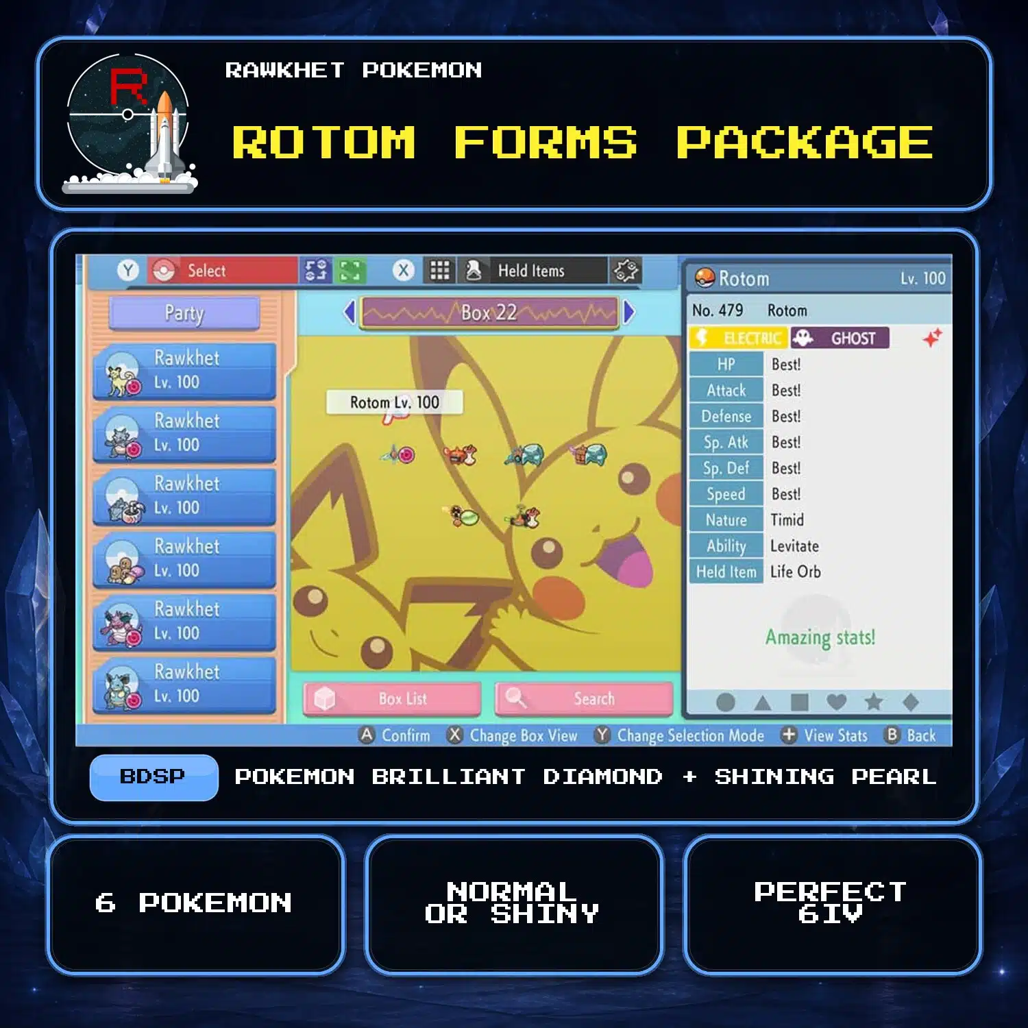 Rotom Forms Package for Pokemon Brilliant Diamond and Shining Pearl Rotom Forms Package for Pokemon Brilliant Diamond and Shining Pearl.