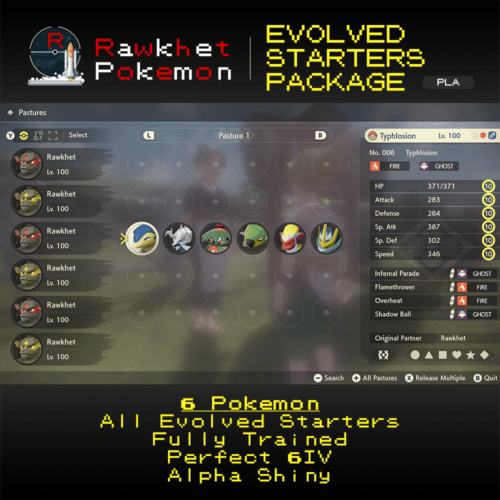PLA Evolved Starters - Hero