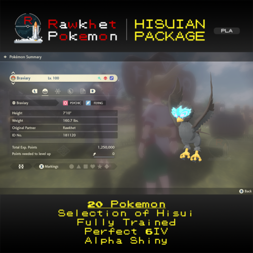 PLA Hisuian Package - Braviary Summary