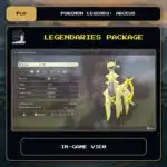 Legendaries Package in-game view for Pokemon Legends: Arceus.