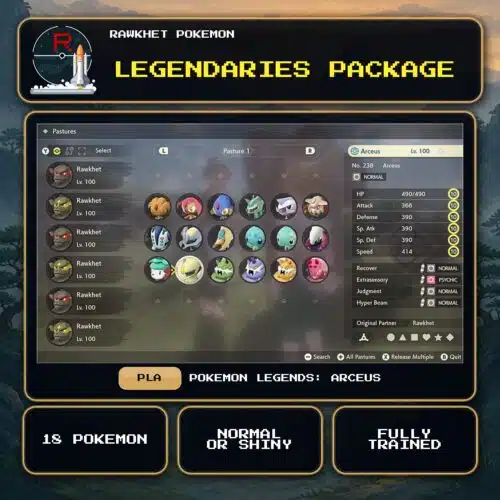 Legendaries Package for Pokemon Legends: Arceus.