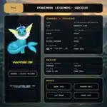 Vaporeon details for Pokemon Legends: Arceus.