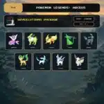 Eeveelutions Package, Shiny, Standard box view for Pokemon Legends: Arceus.