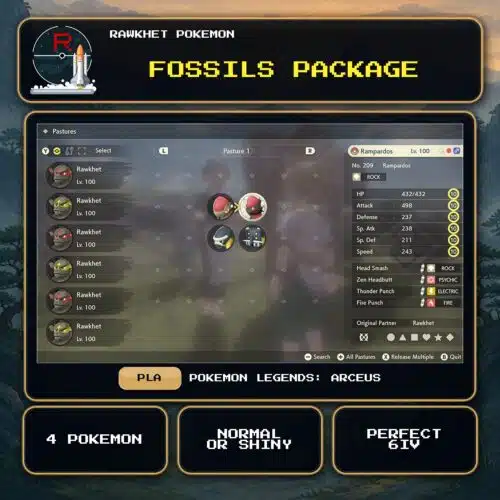 Fossils Package for Pokemon Legends: Arceus.