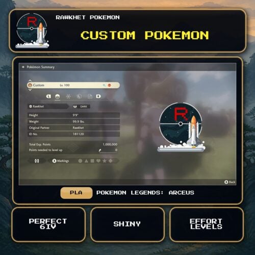 Custom Pokemon for Pokemon Legends: Arceus.