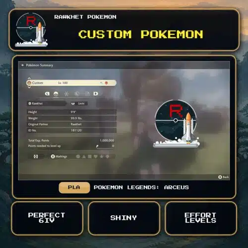 Custom Pokemon for Pokemon Legends: Arceus.
