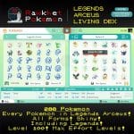 Pokemon Legends Arceus Living Dex - Hero