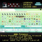 Pokemon Legends Arceus Living Dex - List 1