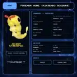 Shiny Caterpie details for Pokemon HOME using a Nintendo Account.