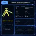 Shiny Deoxys details for Pokemon Brilliant Diamond and Shining Pearl.
