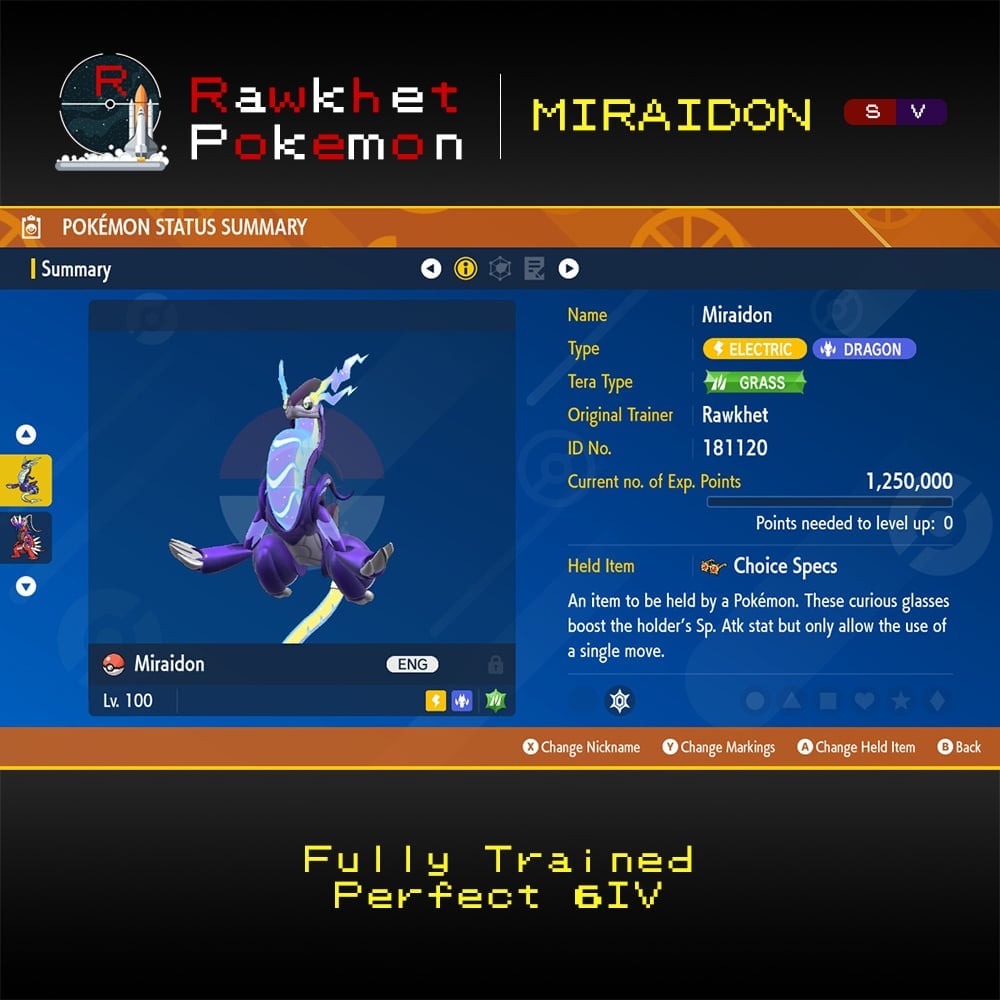 SV Miraidon - Summary SV Miraidon - Summary