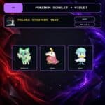 Paldea Starters Trio, Shiny box view for Pokemon Scarlet and Violet.