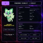 Shiny Sprigatito details for Pokemon Scarlet and Violet.