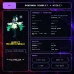 Shiny Meowscarada details for Pokemon Scarlet and Violet.