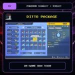 Ditto Package in-game box view for Pokemon Scarlet and Violet.