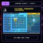 Future Paradox Package in-game box view for Pokemon Scarlet and Violet.