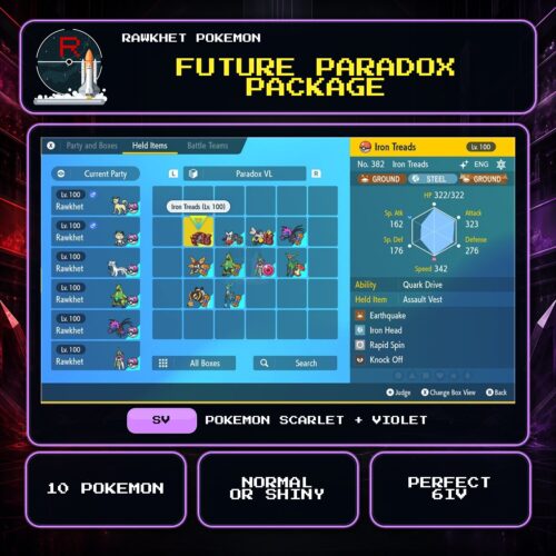 Future Paradox Package for Pokemon Scarlet and Violet.
