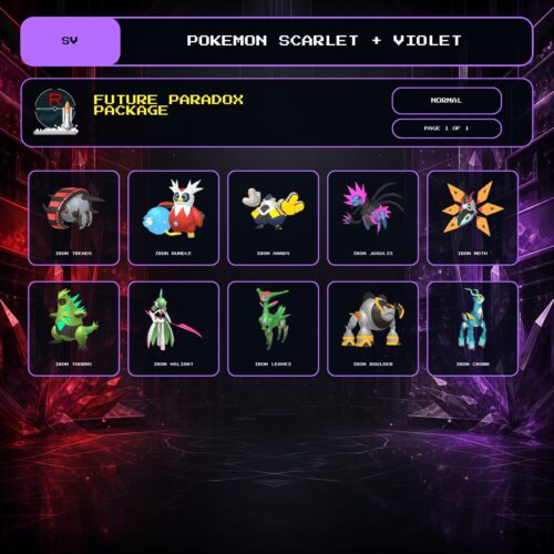 Future Paradox Package, Normal box view for Pokemon Scarlet and Violet.