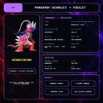 Koraidon details for Pokemon Scarlet and Violet.