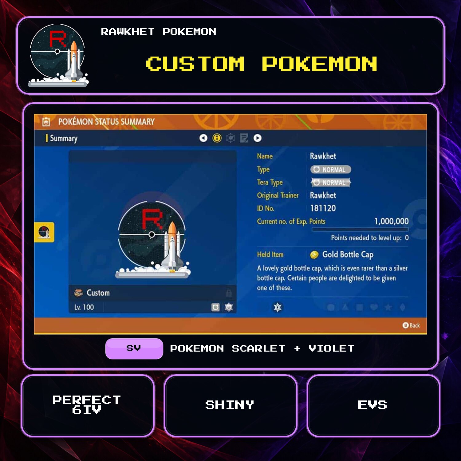 Custom Pokemon for Pokemon Scarlet and Violet.