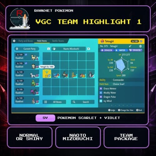 VGC Team Highlight 1 for Pokemon Scarlet and Violet.