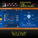 SV Pikachu the Unrivaled - Stats